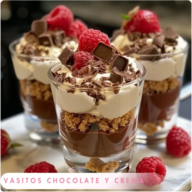 1.VASITOS CHOCOLATE Y CREMA